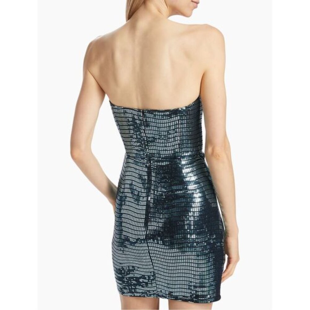 Ramy Brook Twist Front Strapless Daya Mirrored Mini Dress - Picture 4 of 12